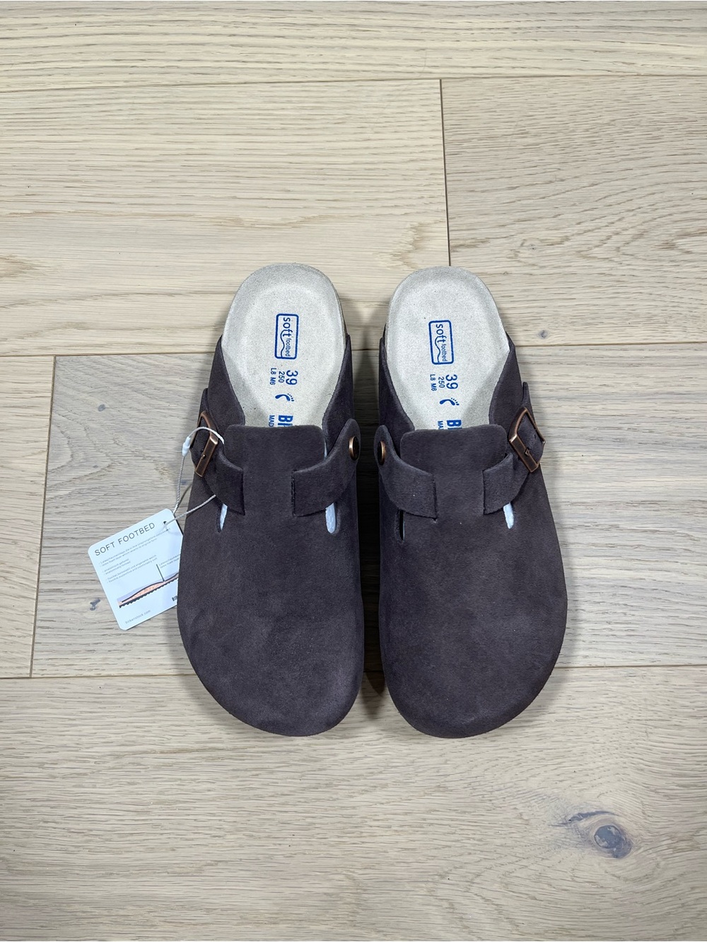 Birkenstock Boston BS Mocha Suede Clogs Size, 38, 39 NWT - Picture 2 of 5